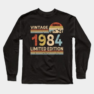 Vintage Since 1984 Limited Edition 39th Birthday Gift Vintage Men's Long Sleeve T-Shirt